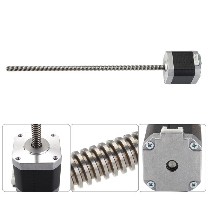 FYSETC Anycubi Photn Motor Replacement Part - 42-48mm Stepper Motor with Lead Screw 240mm/9.44inch: 1.5A 2 Phase 3.45V 1.8° Step Angle Fit Resin 3D Printer Z Screw Accessories - Image 2